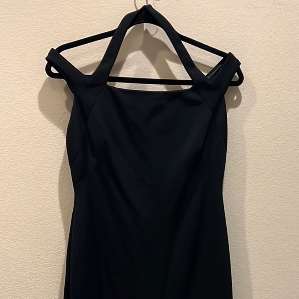 Ralph Lauren Dark Navy Blue Halter Cocktail Dress